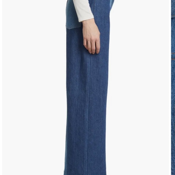 NWT FRAME Atelier Pixie Pieced 1978 Patchwork Panel High Rise Wide Leg Jean Gale - Picture 3 of 9
